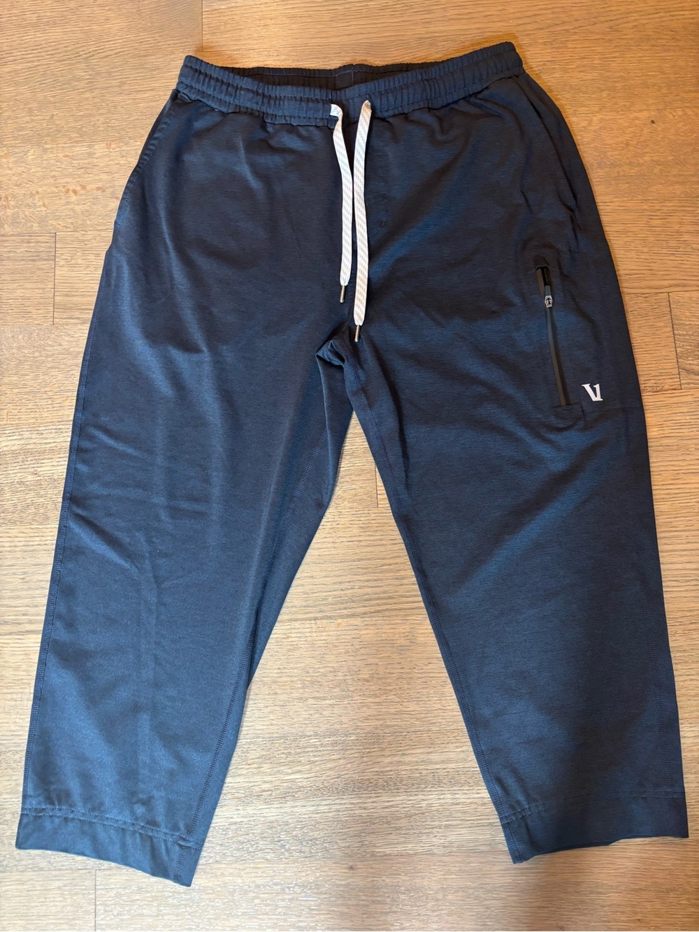 Vuori Navy Drawstring Jogger Pants with Zipped Pocket